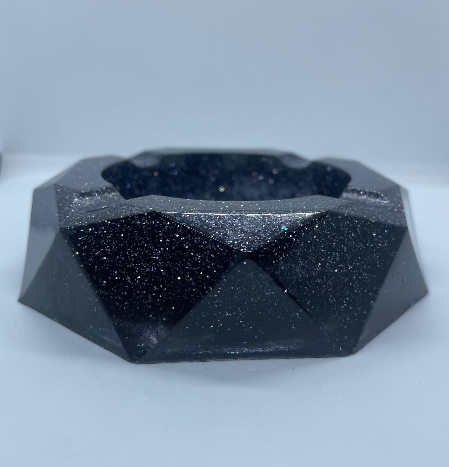 Black Glittery Ashtray